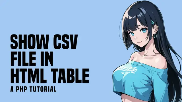 Video thumbnail for Display CSV As HTML Table In PHP