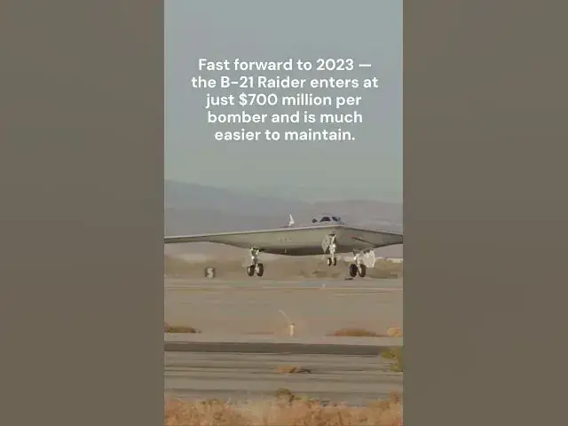 'Video thumbnail for B-2 Spirit vs. B-21 Raider - Stealth Bomber Comparison #airforce #military #stealthtechnology'