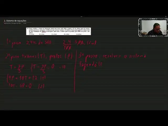'Video thumbnail for Questão de Sistema Linear Consulplan Professor de Matemática'