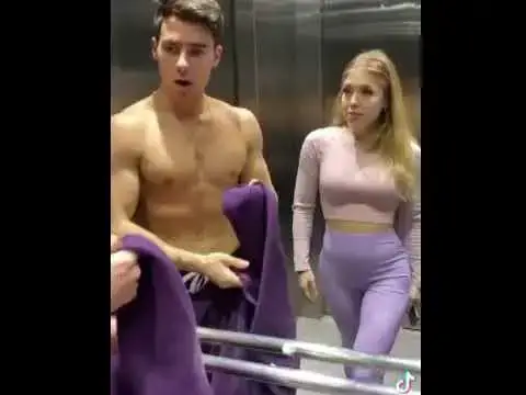 Video thumbnail for American bodybuilder elevator prank VIDEO funny reaction #shorts