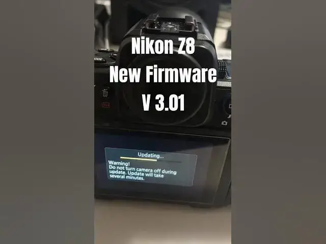 'Video thumbnail for Nikon Z8 New Firmware V 3.01 #nikonz8 #z8 #nikon #firmwareupdate #firmware'
