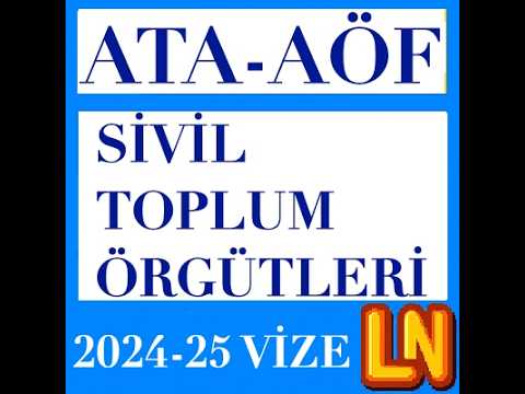 Video thumbnail for Ata Aöf Sivil Toplum Örgütleri 2024-2025 Vize Soruları