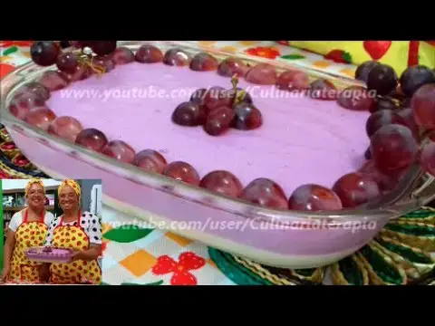 Video thumbnail for Creme Chinês de Gelatina de Uva | Delicia de Uva