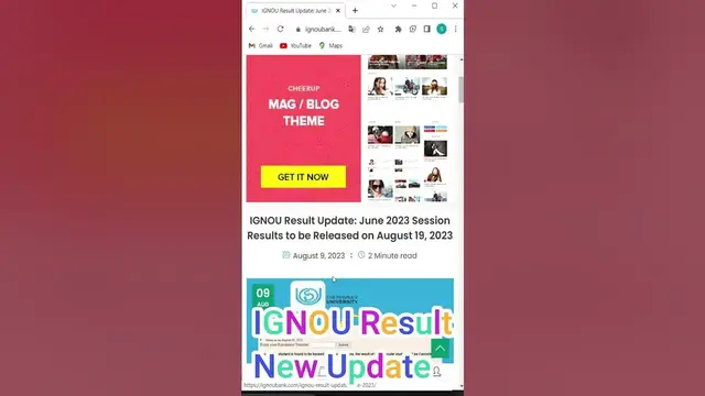 Video thumbnail for IGNOU Result New Update June 2023 | IGNOU Result 2023 | #ignouresult