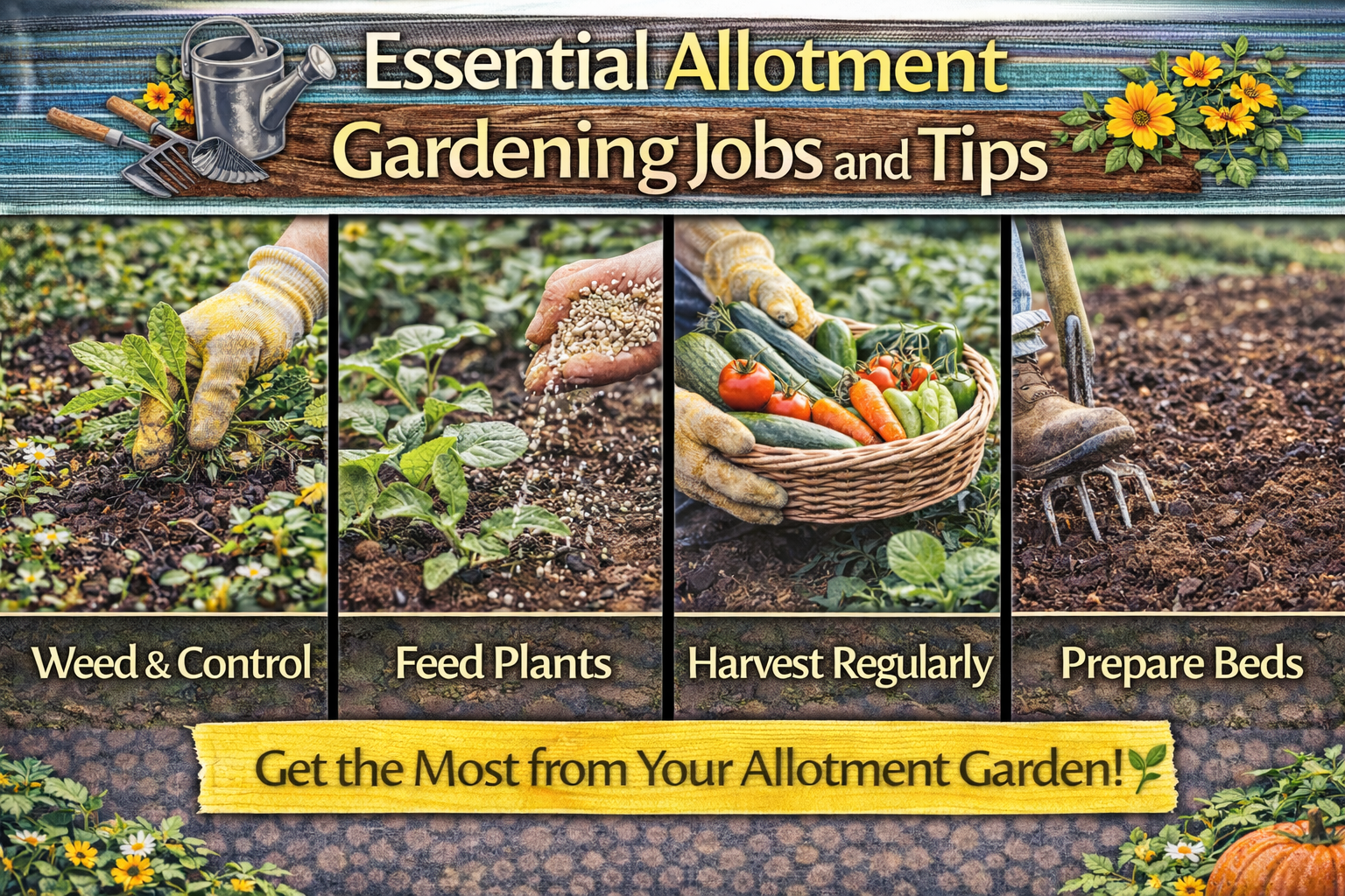 Video thumbnail for Essential Allotment Gardening Jobs and Tips