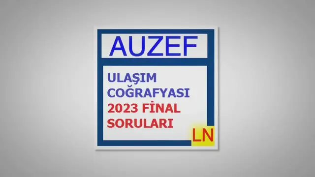 Video thumbnail for Ulaşım Coğrafyası 2023 Final Soruları çıkmış sorular