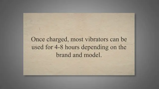 Video thumbnail for How Long Does It Take For a Vibrator To Charge?