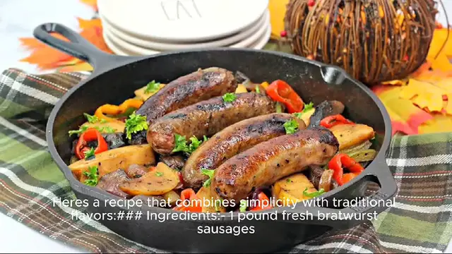 Video thumbnail for bratwurst recipe