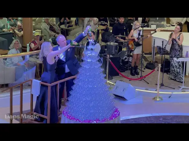 'Video thumbnail for Champagne Waterfall | Majestic Princess 4K'