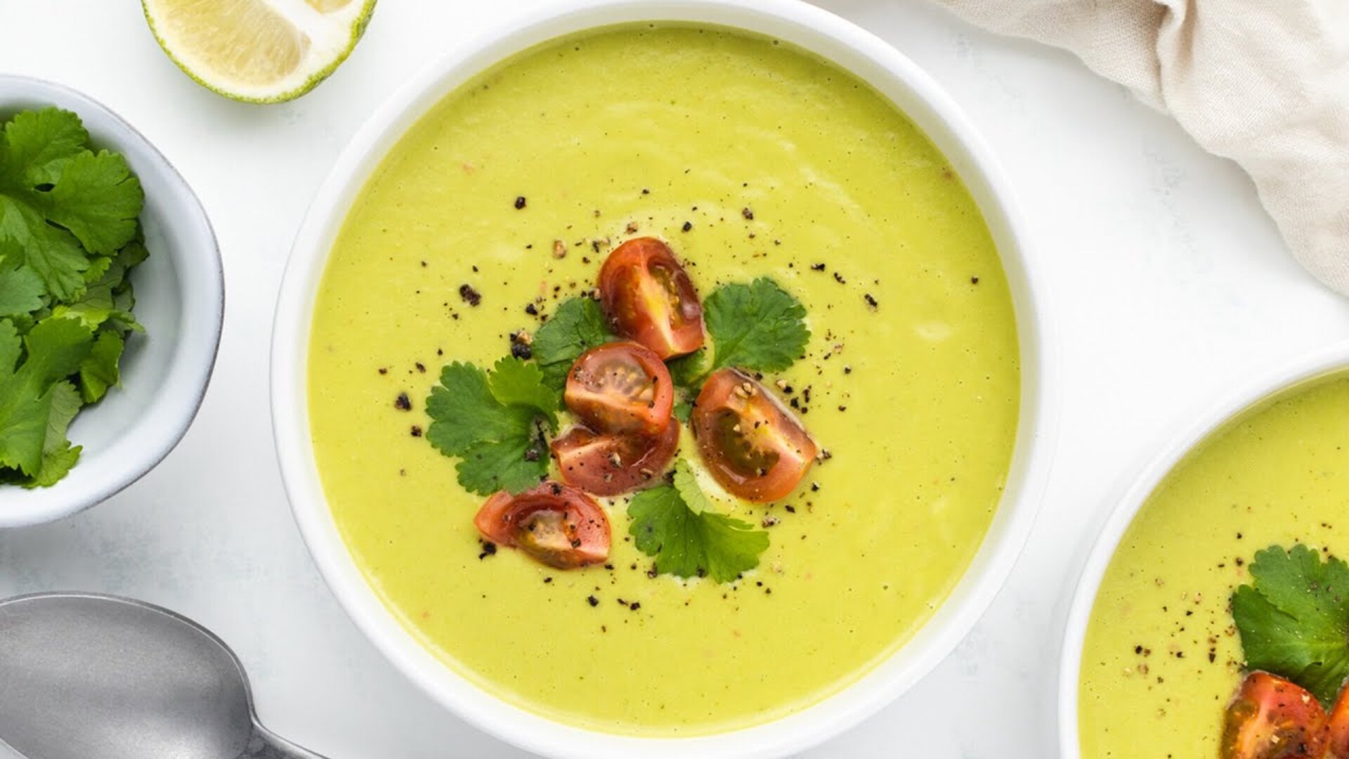 Video thumbnail for Chilled Avocado Soup Recipe