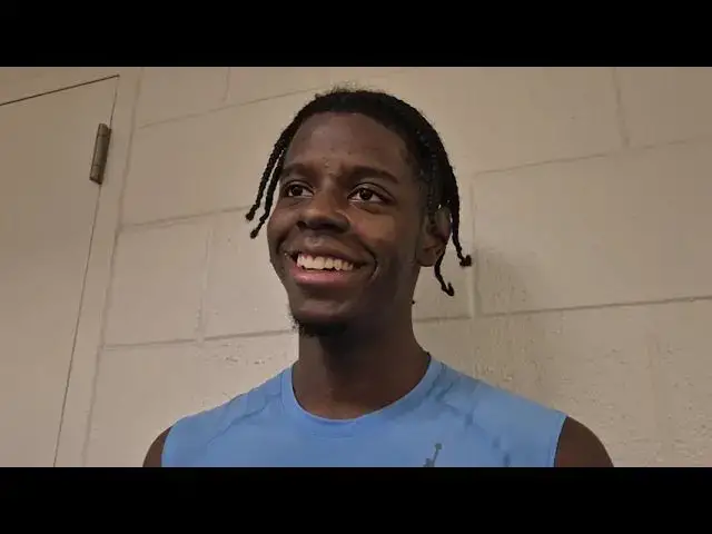 'Video thumbnail for Caleb Wilson and Seth Trimble interviews after the Blue-White scrimmage. #UNC'