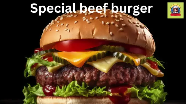 Video thumbnail for Special Cheesy Beef Burger Recipe