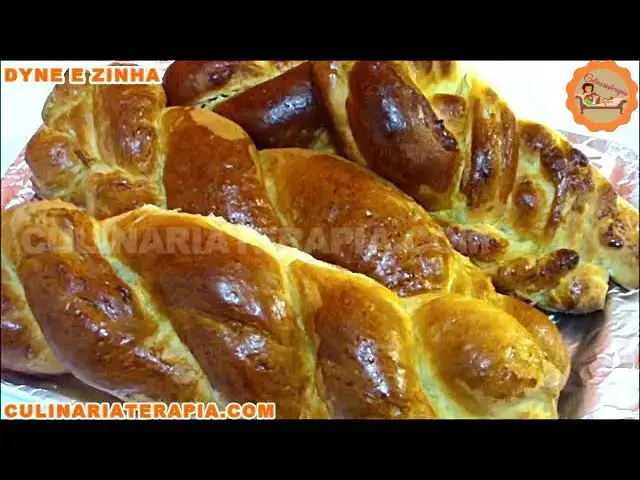 Video thumbnail for Pão Doce Sovado Trançado Caseiro Fácil - Dyne e Zinha Culinária Terapia