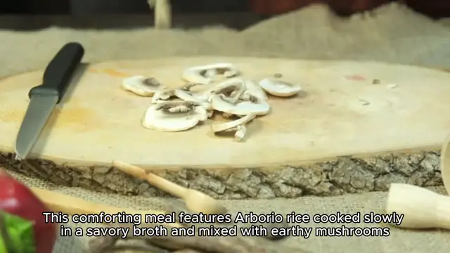 'Video thumbnail for Mushroom Risotto Recipe'
