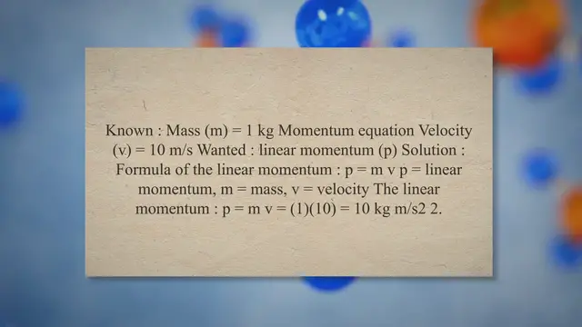 Video thumbnail for Linear momentum – problems and solutions