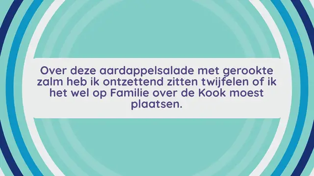 Video thumbnail for AARDAPPELSALADE MET GEROOKTE ZALM
