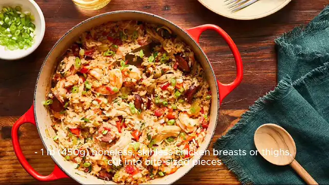Video thumbnail for Jambalaya recipe