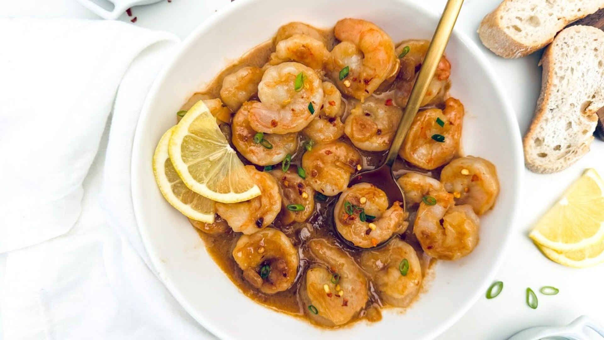 Video thumbnail for Miso Butter Shrimp Scampi Recipe