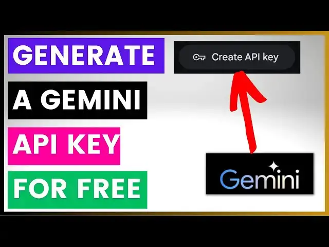 Video thumbnail for How To Create A Gemini API Key For Free? [in 2024]