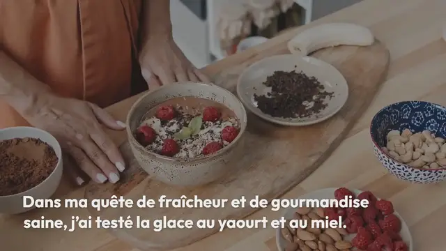 Video thumbnail for Glace au yaourt et au miel