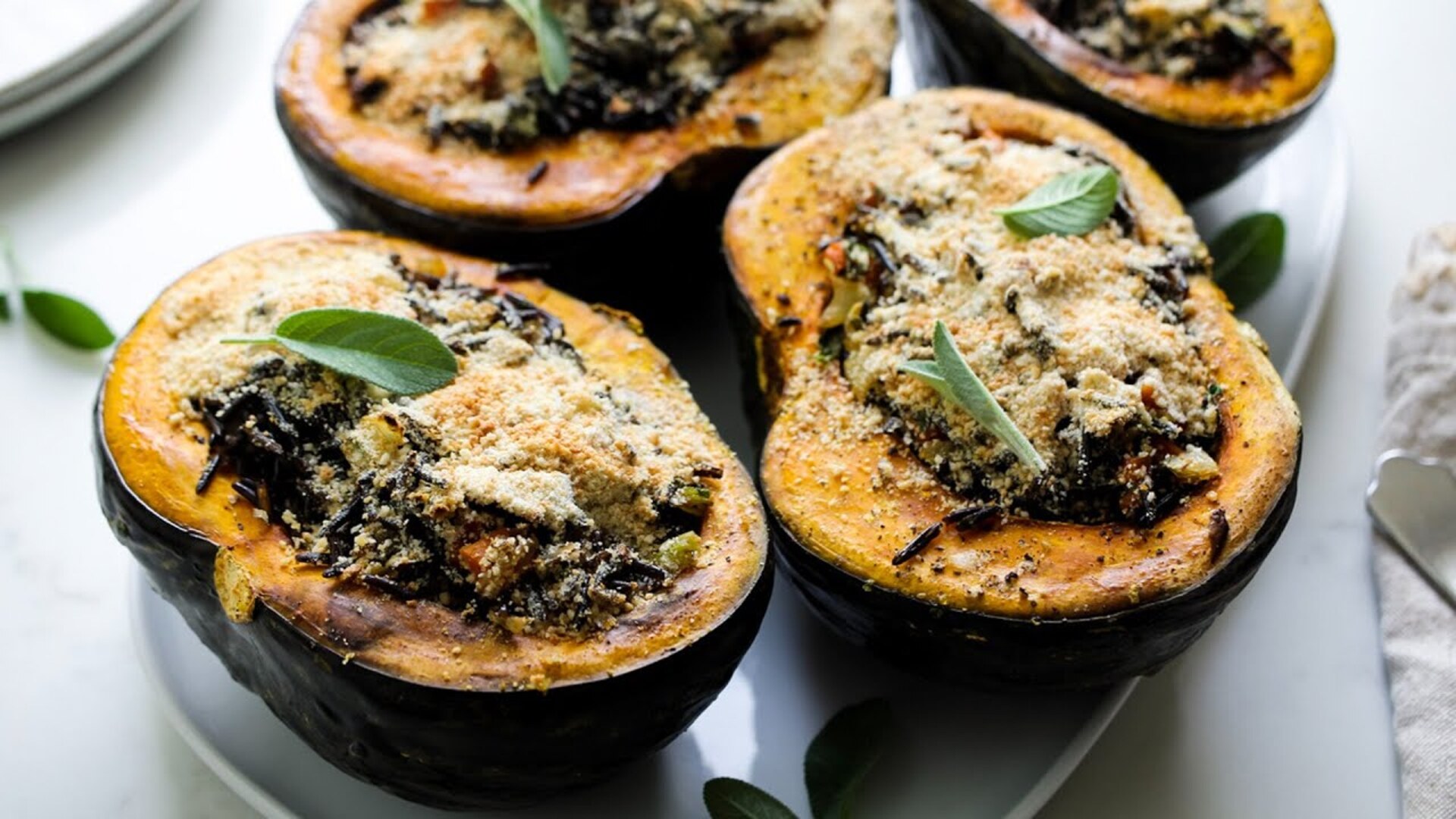 Video thumbnail for Stuffed Kabocha Squash Recipe