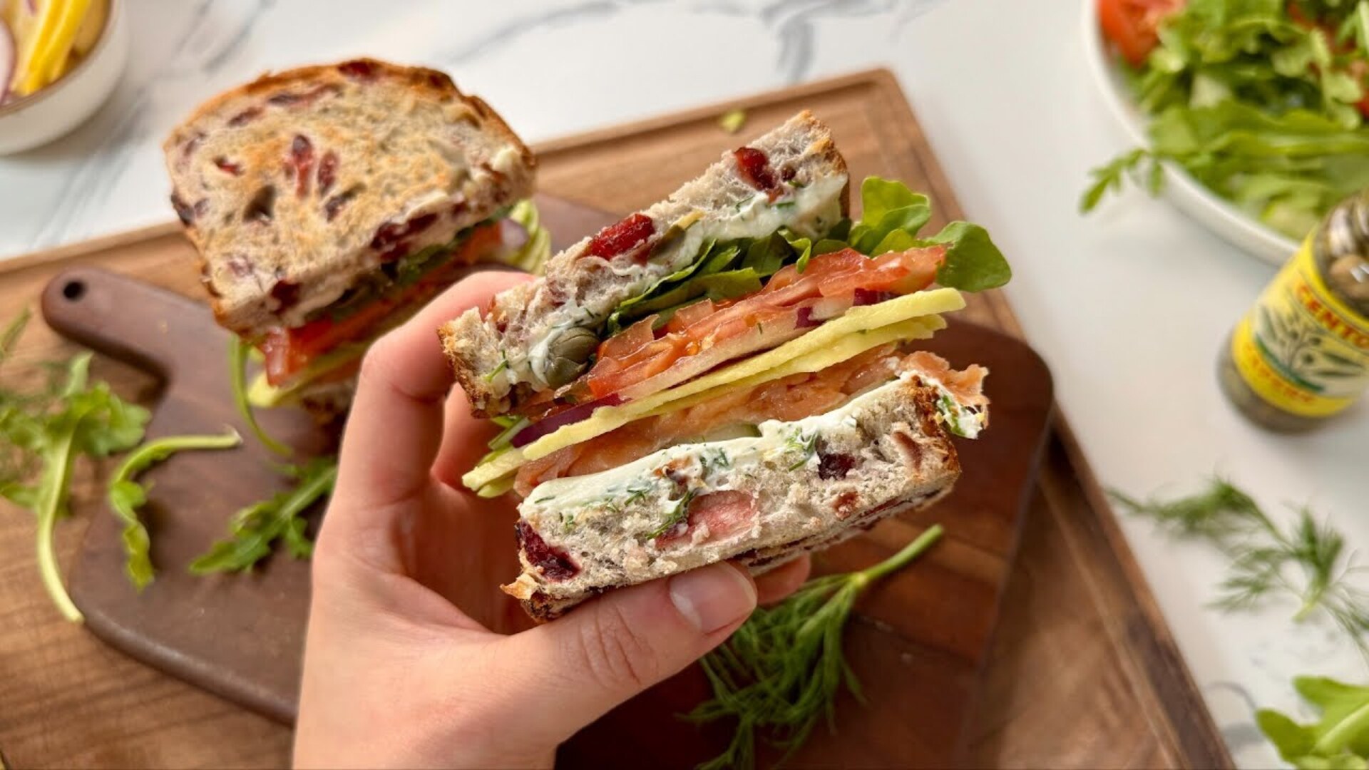 Video thumbnail for Our Smoked Salmon Sandwich Recipe Is Loaded With All The Fixings