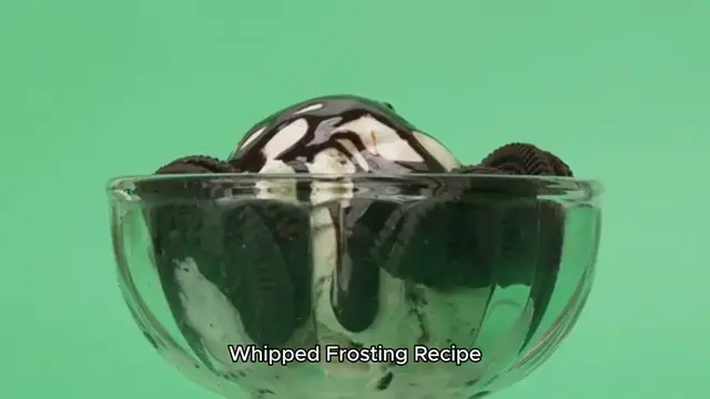 Video thumbnail for whipped frosting recipe