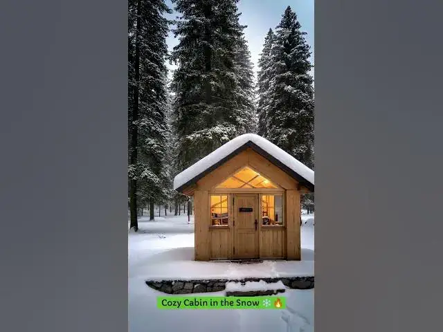 Video thumbnail for Cozy Cabin in the Snow