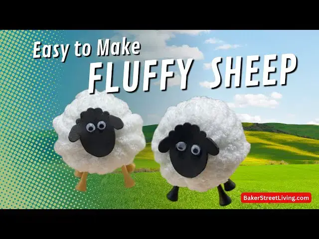 'Video thumbnail for Easy to Make Fluffy Sheep using Yarn.'