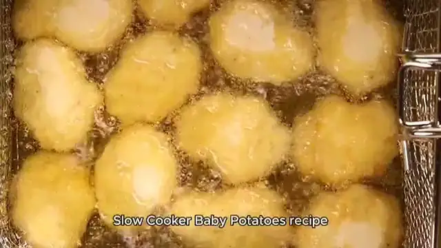 'Video thumbnail for Slow Cooker Baby Potatoes recipe'