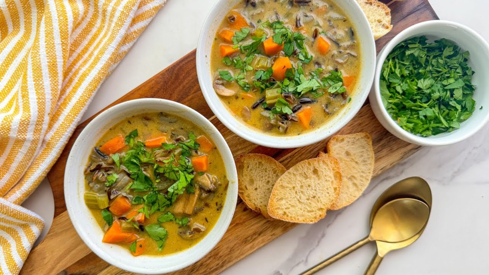 Video thumbnail for Instant Pot Wild Rice Soup Recipe