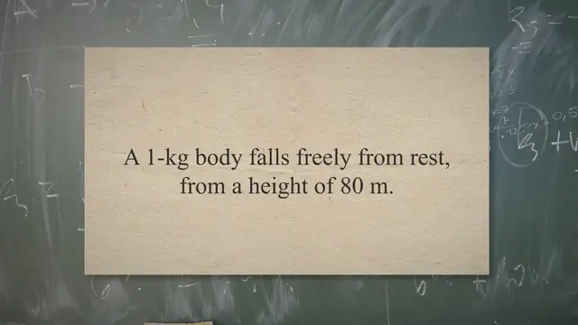 Video thumbnail for Application of conservation of mechanical energy for free fall motion – problems and solutions