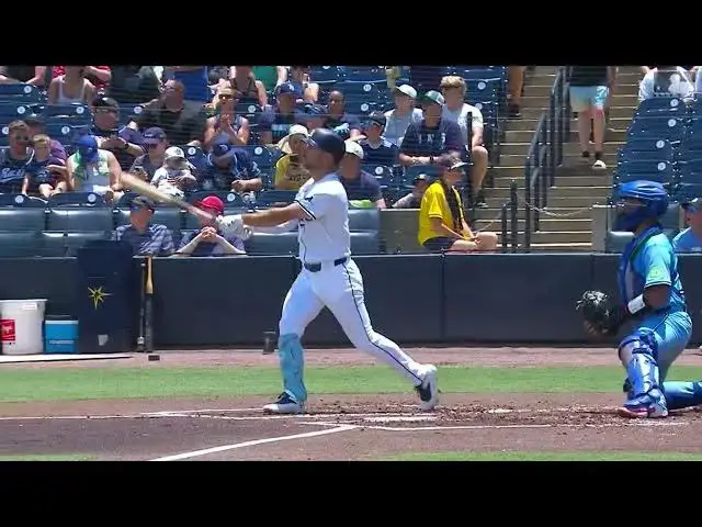 'Video thumbnail for Brandon Lowe DRILLS a Two-Run Home Run! | 10th HR of 2025 | Tampa Bay Rays | 05/25/2025'