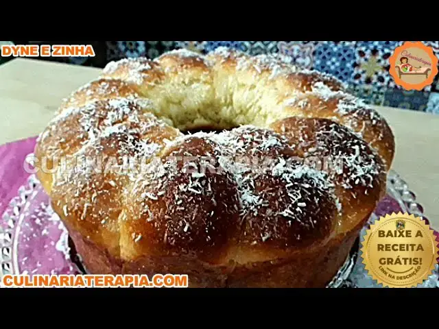 Video thumbnail for Pão Doce Caseiro Fofinho de Coco - Massa Básica de Pão para Roscas Doces e Salgadas