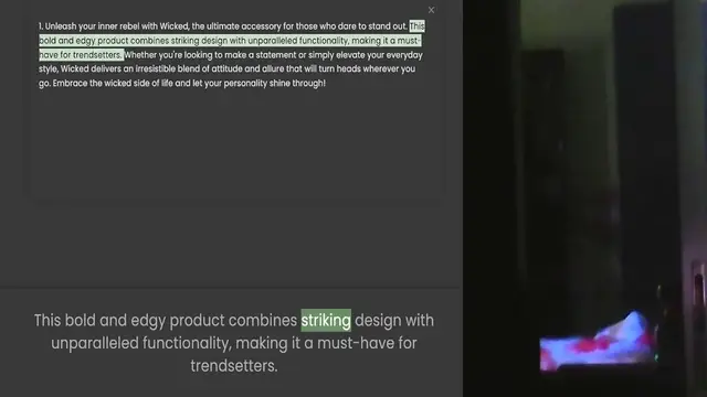 Video thumbnail for 1. Unleash your inner rebel with Wicked, the ultimate accessory for those who dare to stand out. This bold and edgy product combines striking design with unparalleled functionality, making it a must-have for trendsetters. Whether you're l