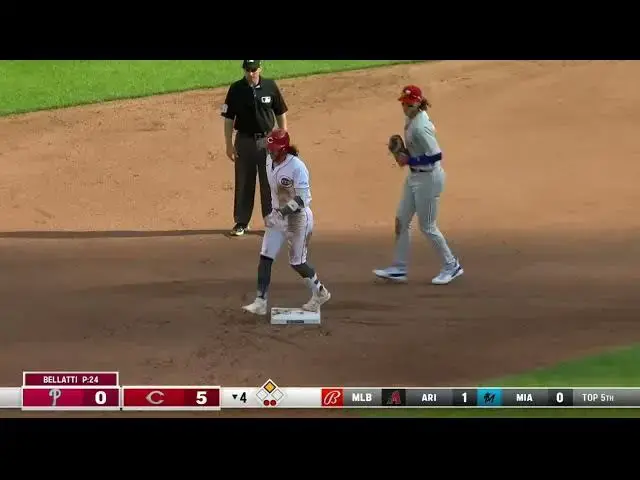 'Video thumbnail for Jonathan India CRANKS a RBI Double! | Cincinnati Reds | 4/15/2023'
