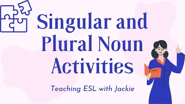 Video thumbnail for Singular and Plural Noun Activities and Games (TEFL) | Ideas for teaching Nouns for ESL/EFL