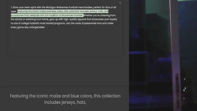 Video thumbnail for 1. Show your team spirit with the Michigan Wolverines Football merchandise, perfect for fans of all ages. Featuring the iconic maize and blue colors, this collection includes jerseys, hats, and accessories that celebrate the rich traditio