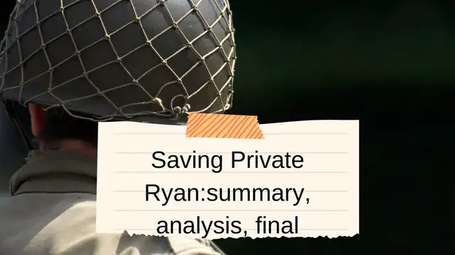 Video thumbnail for Saving Private Ryan:summary, analysis, video blog