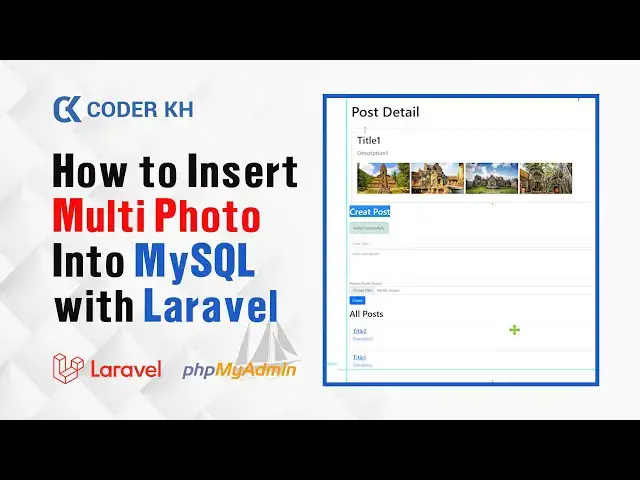 'Video thumbnail for How to insert multi photos into MySQL with Laravel'
