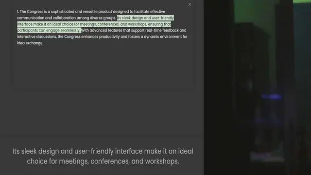 Video thumbnail for communication and collaboration among diverse groups. Its sleek design and user-friendly interface make it an ideal choice for meetings, conferences, and workshops, ensuring that participants can engage seamlessly. With advanced features