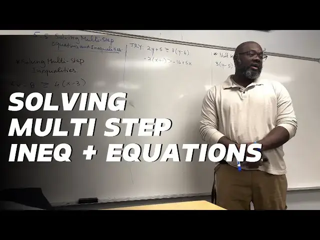Video thumbnail for How To Solve Multi Step Equations & Inequalities part 2 ( Null Set & Identities)