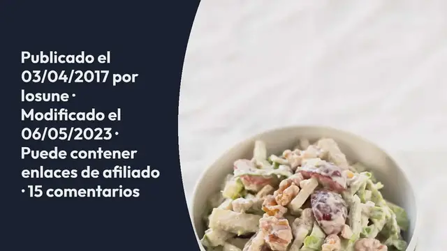 Video thumbnail for Ensalada Waldorf Vegana