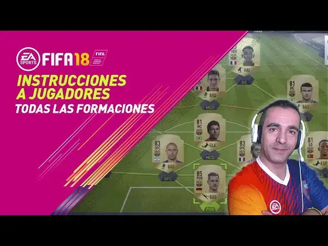 Video thumbnail for FIFA 18 ULTIMATE TEAM : INSTRUCCIONES A JUGADORES PARA TODAS LAS FORMACIONES