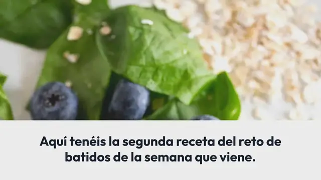 Video thumbnail for Batido o Licuado de Plátano y Arándanos