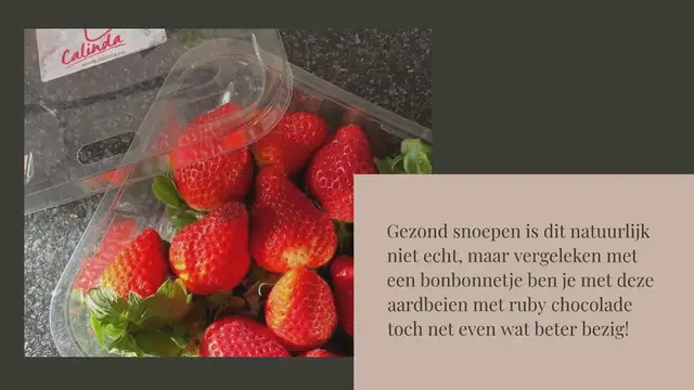 Video thumbnail for Aardbeien met ruby chocolade