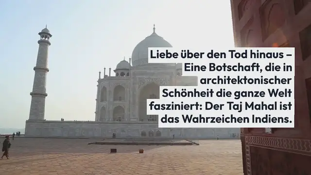Video thumbnail for Beeindruckender Taj Mahal Der Palast der Liebe in Indien