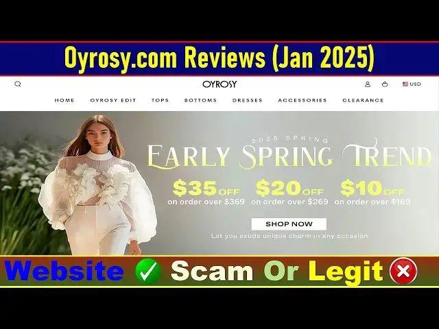 Video thumbnail for Oyrosy Com Reviews Consumer Reports: Before Buy Check Oyrosy Is Scam Or Legit? | Product Review