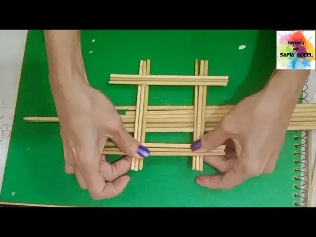 Video thumbnail for simple and easy wall decoration by using  flower  broom