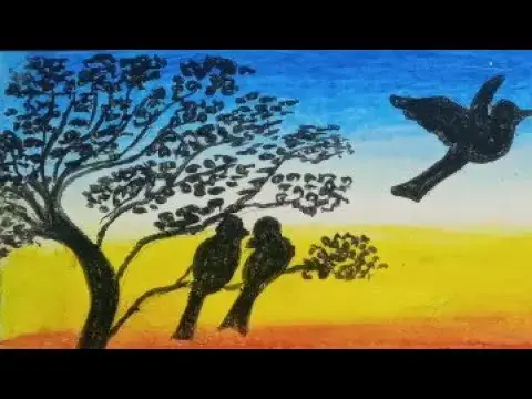 Video thumbnail for Oil Pastel Work by Using Finger